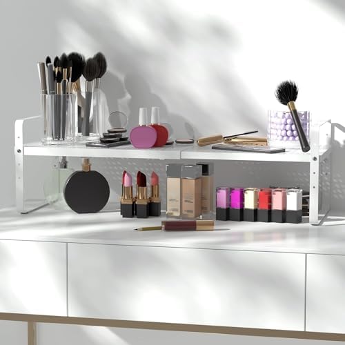 Expandable Kitchen Cabinet Shelf Organizer Rack, 16.5"-27" L x 10.2"W - Image 4