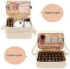 Nail Polish Organizer Bag Holds 50+ Bottles (15ml/0.5 fl.oz) &UV Nail Lamp - Image 2