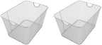 YBM HOME Kitchen Pantry Organizer Wire Baskets for Shelves, Cabinets, Pantry, Countertop, Mesh Open Storage Bin Metal Basket for Organizing Food Supplies, 2 Pack, 15x12x11.5 by YBMHome