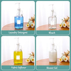 Glass Laundry Detergent Dispenser with Pump, 64OZ Liquid Laundry Soap Dispenser, Fabric Softener Dispenser Bottle for Laundry Room Organization and Storage, 2 Pack - Image 7