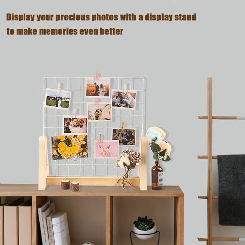15.7”X15.7” Grid Wall Countertop Display Stand with 20 Clips - Image 4