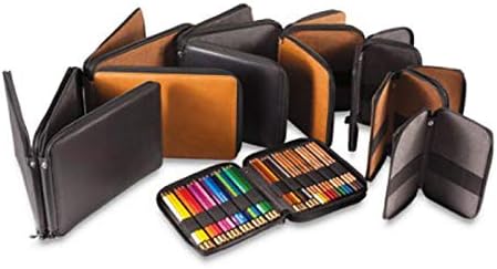 Speedball Art Products Genuine Leather Storage Case for Pencils, Markers, Pens and Art Supplies, Holds Up To 72 Standard Pencils, Antique Brown - Image 5