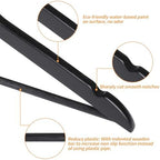 Amazon Basics Wood Suit Clothes Hangers for Closet Organizer, Black, 30-Pack - Image 3