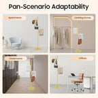 Freestanding Scarf Holder Stand,Spiral Scarf Display Rack,Holder Hijab Stand,Commercial Hijab Organizer,Scarves Rack,Metal Scarf Racks,Hijab Organizer,Belt Pants Hanger for Clothing Store Home (Gold) - Image 6