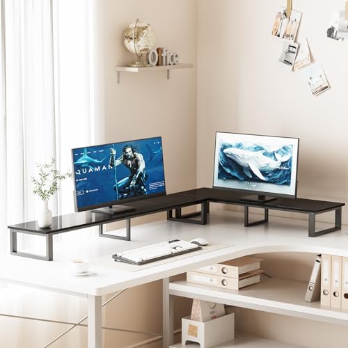 aboxoo 59" Large TV Riser Stand for 32-75 Inch TV, TV Shelf with Steel Legs - Image 3