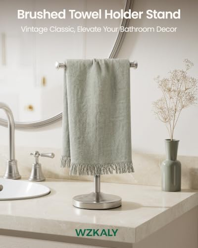 Freestanding Towel Holder Countertop, 16inch T-Shape Towel Rack - Image 2