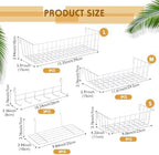 Yaocom 9 Pcs Grid Wall Shelves Gridwall Panel Accessories, White - Image 2
