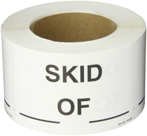 Tape Logic Aviditi Tape Logic 3" x 5","Skid_of_" Black/White Sticker, for Shipping, Handling, Packing, and Moving (1 Roll of 500 Labels) by TapeLogic