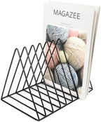 EASEPRES Vinyl Record Holder Storage, 9 Slot Metal Magazine Book Album Display Rack, Stylish Triangle Desktop File Sorter Organizer for Home Office, Black Pack of 3 - Image 6