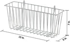 TRINITY EcoStorage 15-Inch Metal Hanging Basket, NSF, Chrome, 2-Pack - Image 2