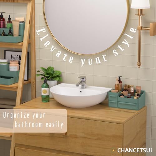 CHANCETSUI Makeup Organizer With Drawer For Vanity: Cosmetics Organizers Storage - Holder For Lipstick Nail Polish Eyeshadow Brush - Image 3