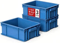 3-Pack Heavy Duty Part Bins, Stackable Tool Storage Bin for Hardware by Mudygelay