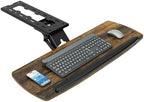 Keyboard Tray Under Desk with Storage Drawer, Height Adjustable Keyboard Tray Slide Out 360° Swivel Tilt, Ergonomic Under Desk Mount Keyboard & Mouse Holder for Gaming Home Office, 28''x11'' Vintage by 1
