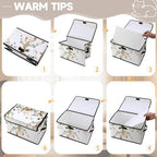 Stackable Clothes Storage Bins with Lids 3 Pack - Image 3