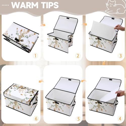Stackable Clothes Storage Bins with Lids 3 Pack - Image 3