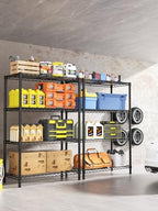Golpart 4Tier Adjustable Storage Shelves Metal Wire Shelving Standing Shelf - Image 6