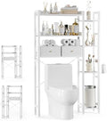 Housolution 7 Tier Over the Toilet Storage with 2 Drawers, White by Housolution