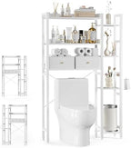 Housolution 7 Tier Over the Toilet Storage with 2 Drawers, White by Housolution