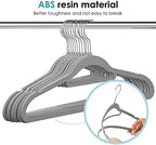 Velvet Hangers Non Slip Felt Hangers, Velvet Clothes Hangers Space Saving - Image 3