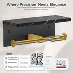 FORIOUS Toilet Paper Holder with Shelf, Commercial Toilet Paper Dispensers - Image 4