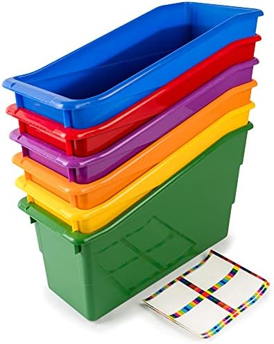 Really Good Stuff Durable Book and Binder Holder, 6-Pack, Group Color by ReallyGoodStuff