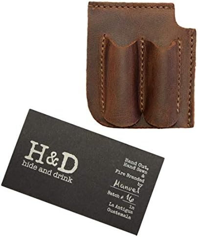 Hide & Drink, Leather Bookmark Corner with Pen Pouch/Pencil Holder/Readers/Pagemarker/Book Lovers, Handmade Includes 101 Year Warranty :: Bourbon Brown - Image 6