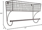 DII Rustic Bathroom Décor, Metal Storage, Large Towel Bar, Rustic - Image 3