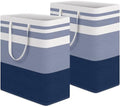 HomeHacks 2 Pack Large Laundry Baskets, Laundry Hampers Bags (Blue 100Lx2) by HomeHacks