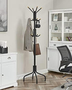 SONGMICS Coat Rack Freestanding, Metal Stand with 12 Hooks and 4 Legs - Image 3