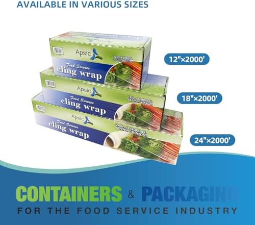 Clear Plastic Cling Wrap for Food, Standard 24" X2000ft - Image 6