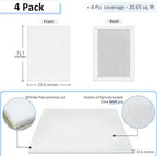 BXI Quilt Design Wall, Thick Sturdy Flannel Quilters Design Board, 31.5 x 23.6 x 0.6 inches, 4 Pcs, Portable Quilting Wall Panels Hold Fabric Firmly, Sewing Quilting Supplies for Quilt Block Projects - Image 2