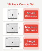 15-Pack Vacuum Seal Bags for Clothing Travel with Cordless Pump - Image 3