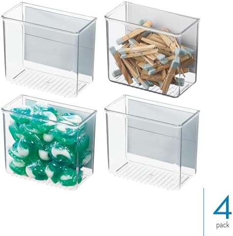 iDesign Magnetic Small Clear Plastic Organizer Bins, 4-Pack - Image 2