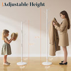 Yoobure Coat Rack Freestanding with Natural Marble Base - Coat Tree with 8 Hooks Heavy Duty Coat Hanger Stand, Metal Coat Rack Stand for Jacket, Hat, Clothes & Bag, Hall Tree Hat Rack for Entryway - Image 5