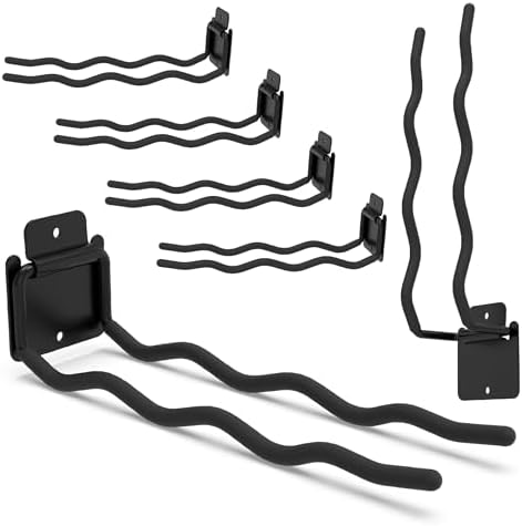 6 Pack 12" Wave Garage Hooks by BFPeaky