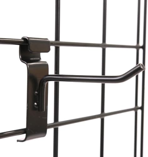SSWBasics 4 Inch Black Gridwall Hooks - Pack of 50 - Image 6