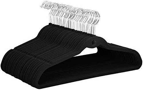 aheetech Velvet Hangers 100 Pack, Non-Slip Cascading Hangers, Swivel Hook by Yaheetech