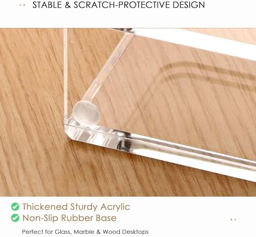 SANRUI Acrylic Mail Organizer Countertop, Mail Sorter with 5-Slot, Clear - Image 4