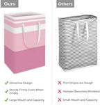 HomeHacks 2 Pack Laundry Baskets, Laundry Hampers Bags (Blue+Pink 88L) - Image 3