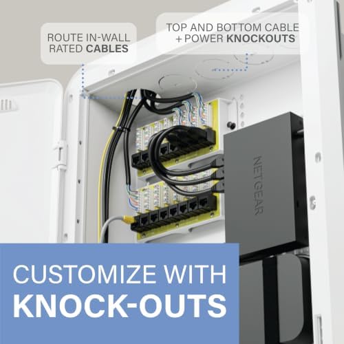 OnQ 30” in Wall Media Box w/Universal Mount Grid & Customizable Knockouts - Image 5