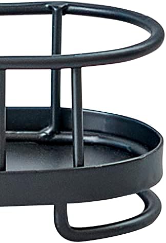 Spectrum Yumi Small Three Tier Spice Rack Black for Countertop Cabinets Cupboards Kitchens, 3 Tier Spice Organizer Shelf Rack Wire Basket for Modern Kitchens, Spice Rack Stand for Counter Organization - Image 4