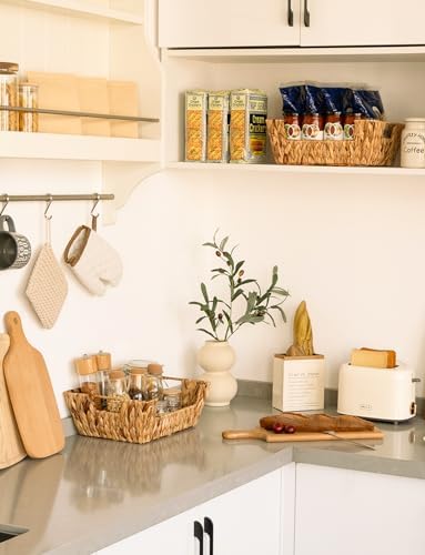 StorageWorks Pantry Baskets for Organizing, Storage Baskets, Water Hyacinth - Image 5