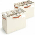 Varhomax Shoe Organizer Box for Closet, Small Foldable Shoe Storage Bin by Varhomax