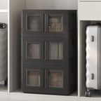 FLEXIMOUNTS 110 QT Stackable Plastic Storage Bins With Lids, Black by FLEXIMOUNTS