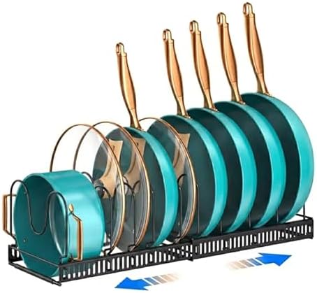 Pots and Pans Organizer Rack for Under Cabinet by BuylineNow-Everythingforeveryone