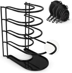 Cuisinel Pan Organizer for Cast Iron, Silicone-Coated 12" Skillet Rack by Cuisinel