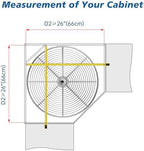 JOWBOOW 24" Chrome Corner Cabinet Lazy Susan, Full Circle Corner Cabinet Lazy Susan Replacement Shelves Rotating Rack for Corner Base Kitchen - Image 3