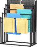 Honiter Towel Racks for Bathroom, 5 Tier Wide Towel Drying Rack Outdoor, Free Standing Towel Rack, Pool Towel Blanket Stand and Display Rack for Oversized Bath Towels by Honiter