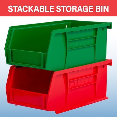 Akro-Mils 30220 AkroBins Plastic Storage Bins, 7"x4"x3", Blue, 24-Pack - Image 5