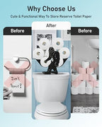 Sasquatch Toilet Paper Holder Stand, Decorative Toilet Paper Storage - Image 4